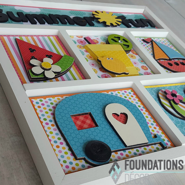 Summer Fun Shadow Box Kit Foundations Decor