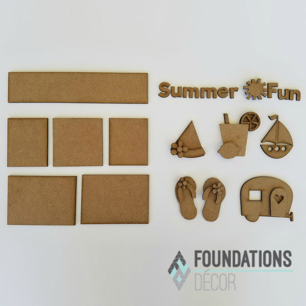 Summer Fun Shadow Box Kit Foundations Decor