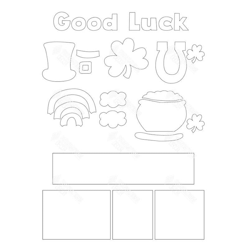 SVG File - Good Luck Shadow Box Kit