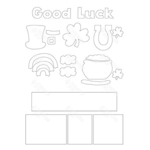 SVG File - Good Luck Shadow Box Kit