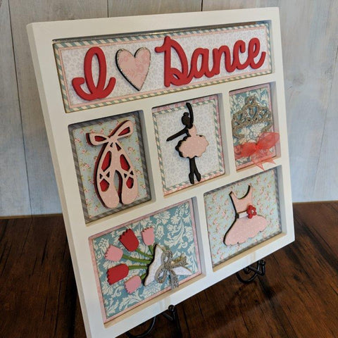 I Love Dance Shadow Box Kit