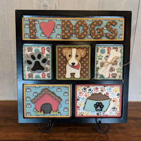 I Love Dogs Shadow Box Kit
