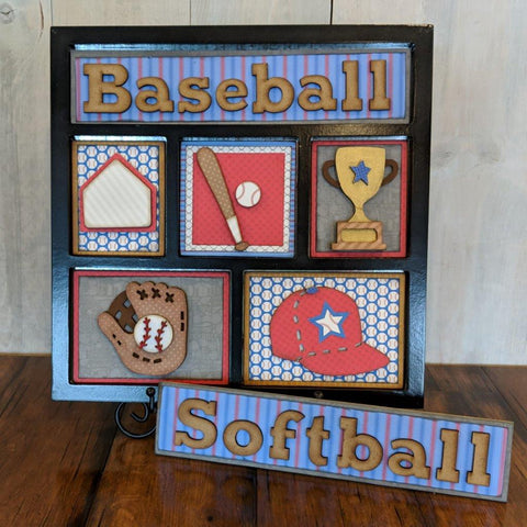 Baseball Shadow Box Kit