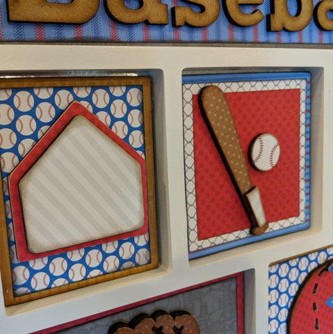Baseball Shadow Box Kit