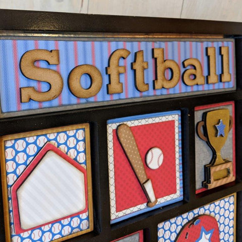 Baseball Shadow Box Kit