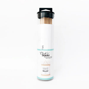 Click Sticks  - 9" Natural Set, 3 Prints (Home, Don't Stop, Expert)