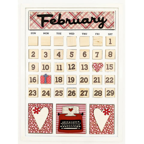 Magnetic Calendar - February