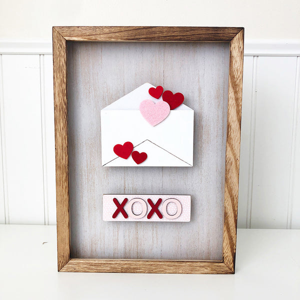 XOXO . metal letters . XO/hugs and kisses . tin letters . free standin –  The Lonely Heart Co