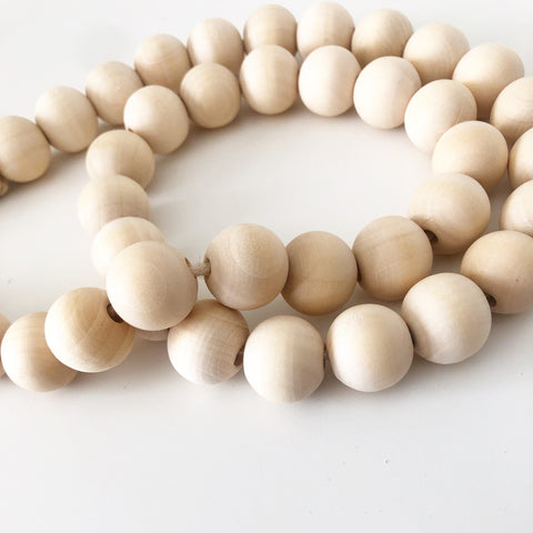 Wood Beads - Natural