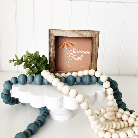 Wood Beads - Mini (Medium Small, 60" Long