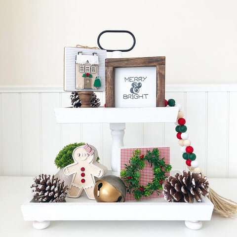 Tray - Dec Kit (Merry Frame, House, Wreath)