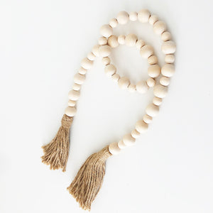 Wood Beads - Natural Large & Small