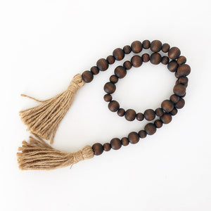 Wood Beads - Chocolate Brown
