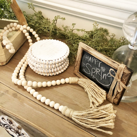 Wood Beads - Mini (Medium Small, 60" Long