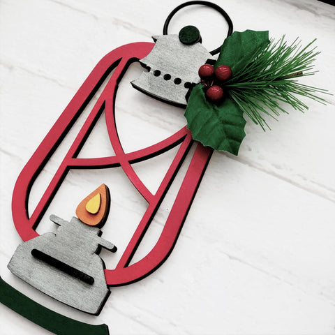 Lantern with Holly