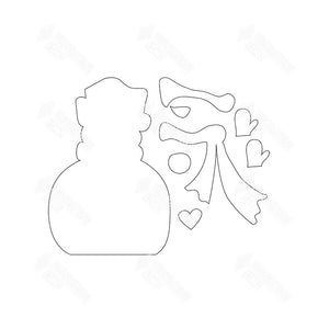 SVG File - Jan Snowman with Arms