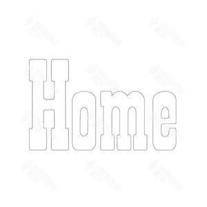 SVG File - Home - w/ interchangeable "o"