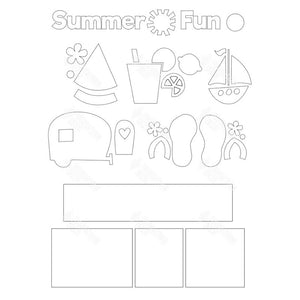 SVG - Summer Fun Shadow Box Kit