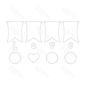SVG File - Love Banner