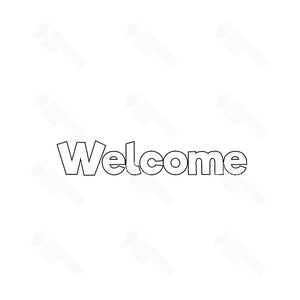 SVG File - Welcome Slat Sign