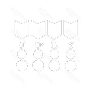 SVG File - July Banner