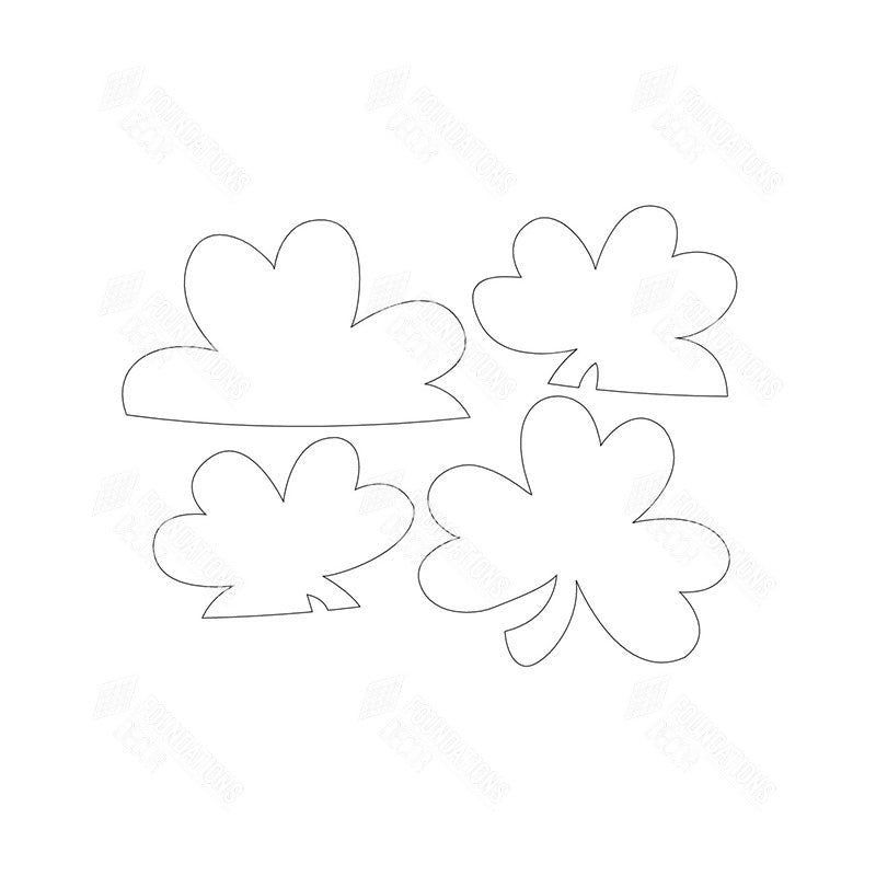 SVG File - Barrel Topper - March Shamrocks