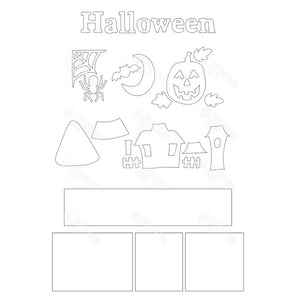 SVG File - Halloween Shadow Box Kit