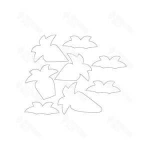 SVG File - Barrel Topper - April Carrots