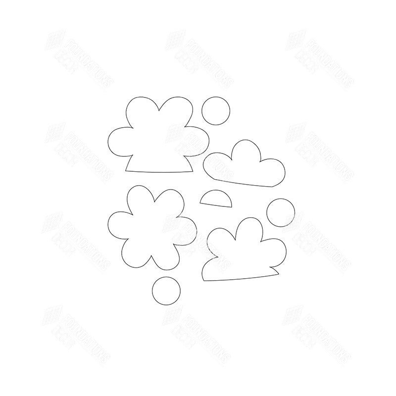 SVG File - Barrel Topper - May Flowers