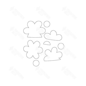 SVG File - Barrel Topper - May Flowers