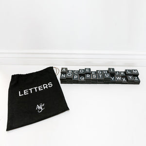Black & White Letter Set for Letterboards (110 Pieces)