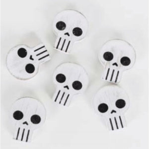 Skull Wood Shapes - Letterboard Accessories (Set of 6)