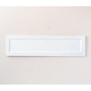18" White Magnetic Metal Embossed Sign