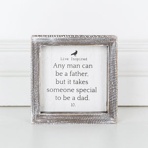 Father Wood Frame Sign - Live Inspired Collection