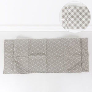 Dwella Decor Double-Sided Fall Table Runner - Plaid & Crisscross