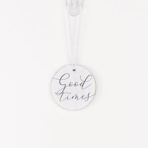 Good Times Wood Bottle Charm
