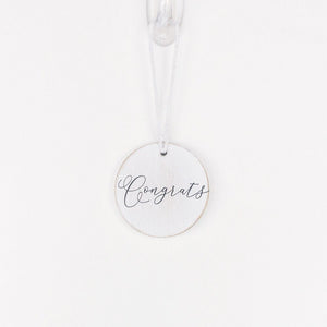 Congrats Wooden Bottle Charm