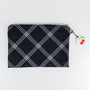8.5" x 6" Canvas Bag - "Today Is A Good Day" Black, White, Red & Green