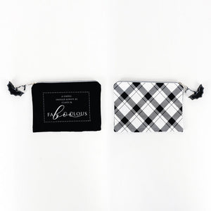 Halloween Canvas Clutch - A Ghoul Should Always Be Classy & Faboolous
