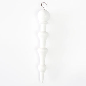 Dwella Decor White Wooden Icicle Ornament