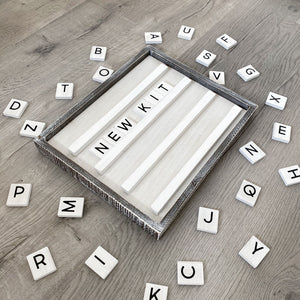 Dwella Decor White & Black Letterboard Kit