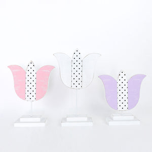 Tulip Wood Cutout Set - 3 Sizes Multicolor