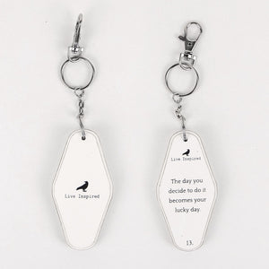 Lucky Day Reversible Wood Keychain