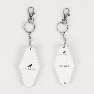 Be Kind Reversible Wood Keychain