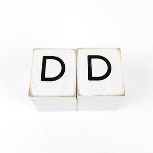 Wood Letter Tiles for Letterboards - Set of 10