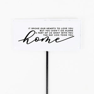 HOME Word Block Sign | Black & White Decor
