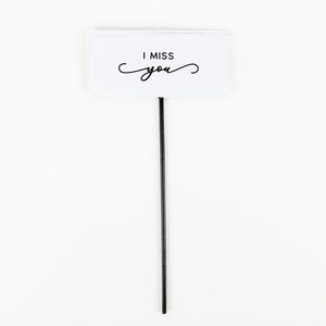 Dwella Decor 6x12 Miss You Memorial Garden Pick