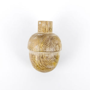 Dwella Decor Mango Wood Acorn Shape