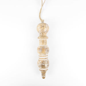 Mango Wood Icicle Ornament - Believe in Kindness Collection