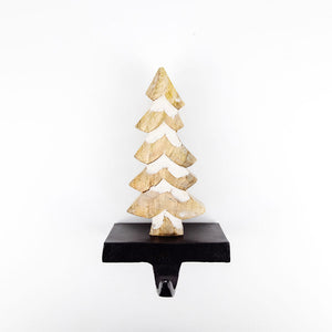 Mango Wood Tree Stocking Holder - Believe In Kindness Collection